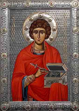 Икона святого Пантелеимона